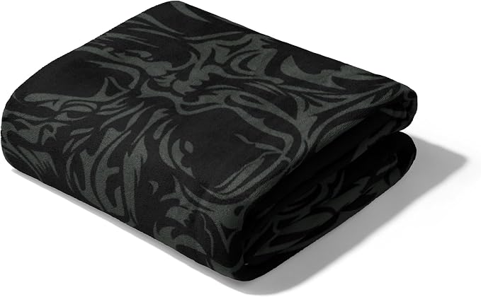 Northwest Harley-Davidson Muted Skulls Silk Touch Throw Blanket, 46 x 60 in | 100% Polyester, Velvety Feel, Lightweight Warmth, Couch Bed Chair Lounging, Giftable Indoor Comfort