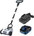 LUXTER 9 Inch Cordless Lawn Mower 6000RPM Brushless Motor 3 Adjustable Cutting Heights (1.5"-2.3") Electric Grass Trimmer 20V 4.0Ah Battery & Charger Mini Lawn Mower for Garden Yard Work and Lawn Care