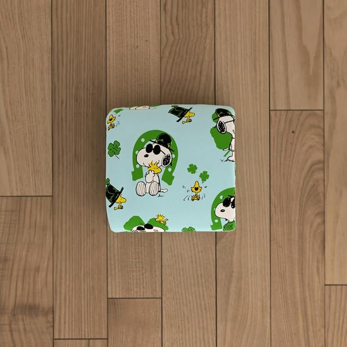 Peanuts® Snoopy Cozy Throw 46 in x 60 in, Soft Cozy Plush for Couch, Bed & Travel, Snoopy Joe Cool St. Patrick’s Day Design (Officially Licensed Product), Franco Collectibles®