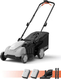 Litheli 18-inch 40V Self-Propelled Brushless Lawn Mower for Garden Yards, Lightweight Cordless Mower with 6-Position Height Adjustment, 2×5.0Ah Batteries Included