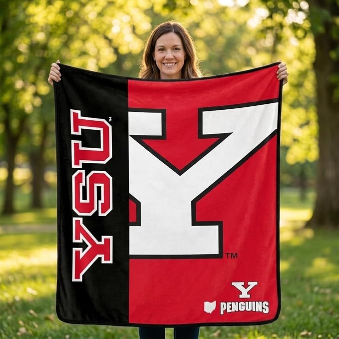 Pegasus Sports NCAA Youngstown St Penguins Endzone Ultra Soft Tailgate Throw