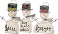 Primitives by Kathy 25299 Snowmen Vintage-Inspired Ornaments (3 Piece) (Pack of 3)