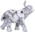 George S. Chen Imports Thai Collectible Statue Figurine Decoration (Trunk up-Thai Elephant, 88246white)