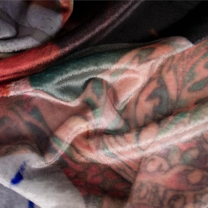 WWE CM Punk Main Event Champions Bedding Super Soft Throw Blanket, 46 in x 60 in, (Official Licensed Product) by Franco Collectibles