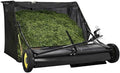 Garvee 48" Tow-Behind Lawn Sweeper – 26 cu.ft. Large-Capacity Pull-Behind Grass & Leaf Collector, Heavy-Duty Adjustable Height, Dumping Rope Design for Easy Debris Disposal, Fits Tractors & ATVs
