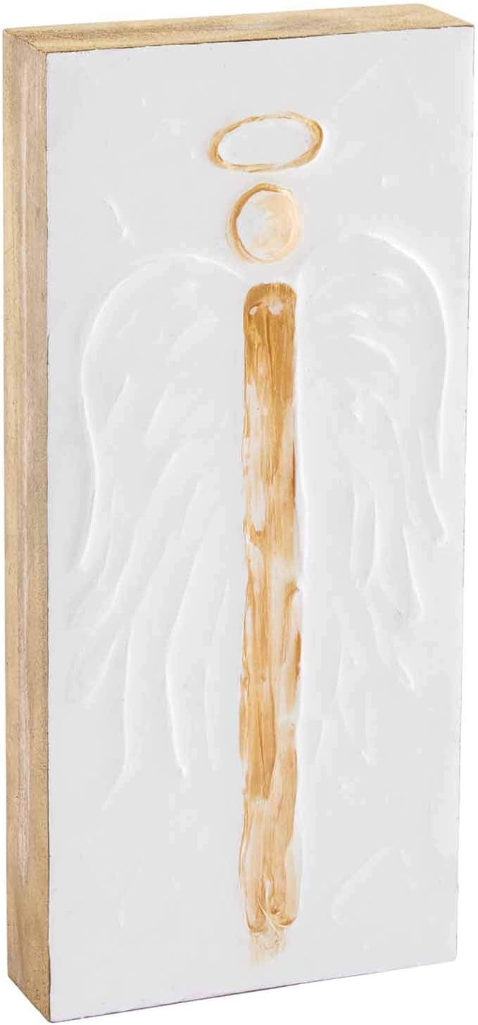 Mud Pie Angel Block Art (Large)