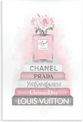 'Pink Roses Perfume Bottle Glam Fashion'| Wall Plaque Art | Stupell Industries | 13 x 19 Inches, Easy to Hang and Sturdy, Made in USA, by Amanda Greenwood