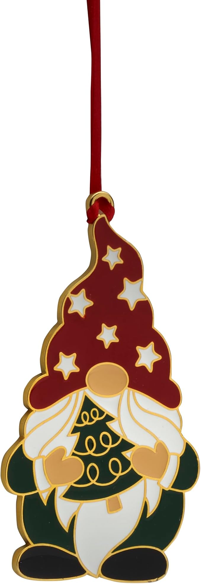 Wallace 2024 Gold-Plated Enamel Wonders of Christmas Ornament - 15th Edition Cardinal Holiday Collectible with Gift Box and Velvet Pouch