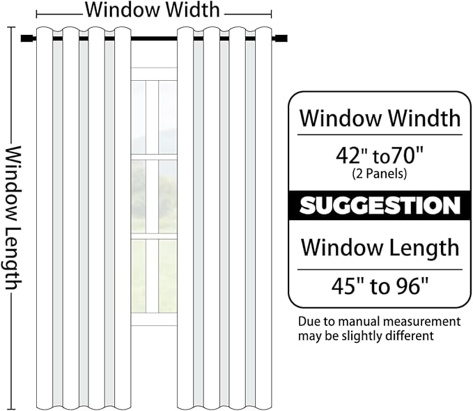 Yakamok Greyish White and Royal Blue Ombre Curtains,Light Blocking Curtains,Room Darkening Grommet Window Drapes for Bedroom(Royal Blue,52x84 Inch,2 Panels)