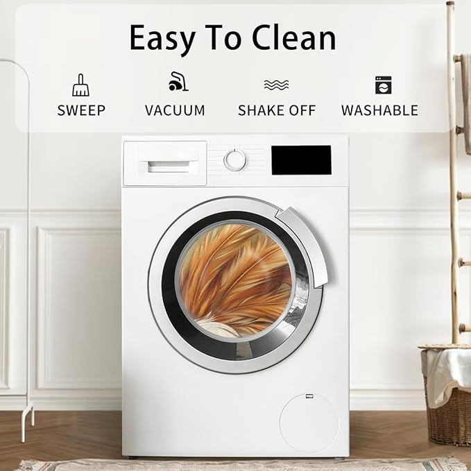 Rooster Flower Ethnic Half Round Door Mat Non-Slip Semi Circle Rug Washable Half Moon Floor Rug Absorbent Bathroom Area Rugs for Outdoor Indoor Fireplace Mat Entryway Kitchen Decor Rugs