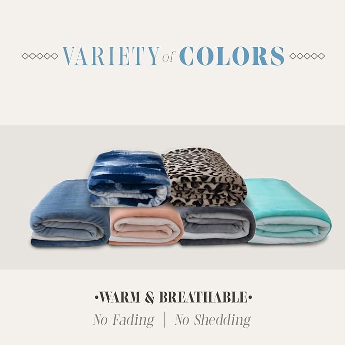Elegant Comfort Luxury Velvety Feel Blanket, All-Season Lightweight Blanket, Ultra Plush, Soft, Cozy-Fuzzy Flannel Fleece for Couch, Sofa, Bed, Travel, Ombre Design, Full/Queen, Dusty Rose