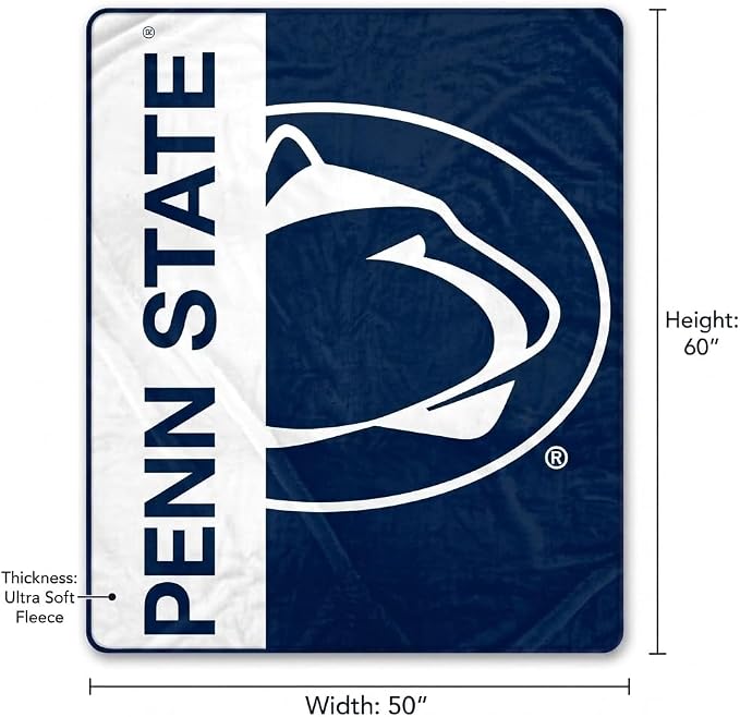 Proformance Home NCAA Penn State Nittany Lions Endzone Ultra Soft Tailgate Throw