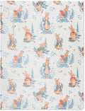 Franco Peter Rabbit Book Spring Kids Bedding Super Soft Cozy Throw, 46 in x 60 in, (Officially Licensed Product)