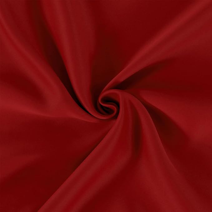 LEMOMO Blackout Curtains 66 x 95 inch/Red Curtains Set of 2 Panels/Thermal Insulated Room Darkening Bedroom Curtains