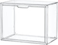 LXLXXL Clear Acrylic Display Case, Stackable Plastic Storage Bins, X-Large | Stackable Storage Bin with Magnetic Attraction Lid, XL Clear Acrylic Case, Showcase for Cosmetic, Large Figures Collectibles