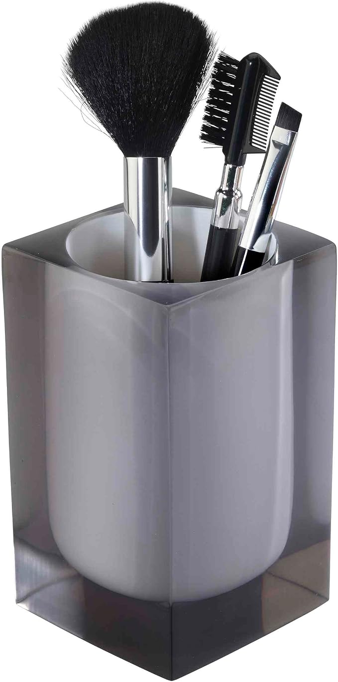 Avanti Linens - Tumbler, Resin Countertop Accessories, Modern Home Decor (Soho Collection, Smoke)