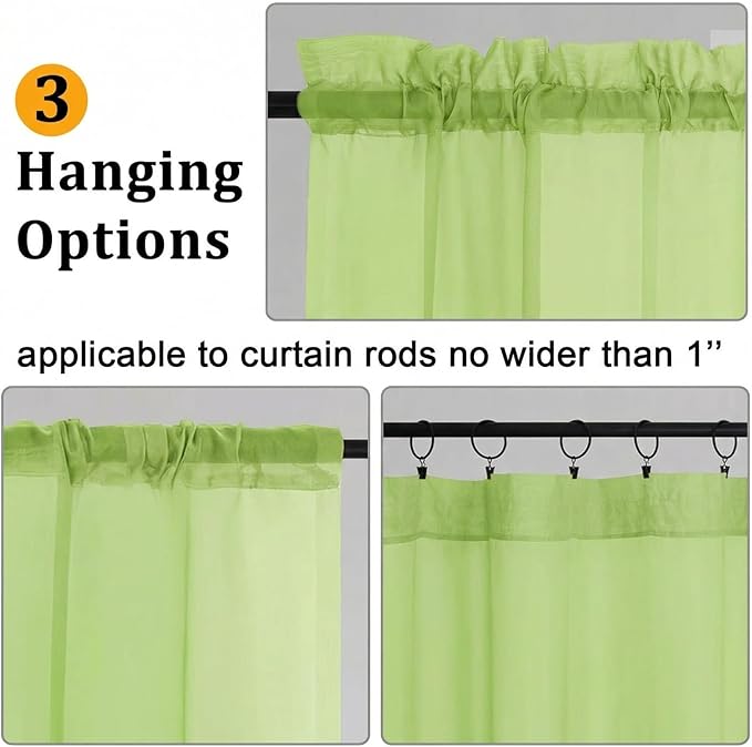 Gwine Sheer Curtains 84 Inches Long - Image 2