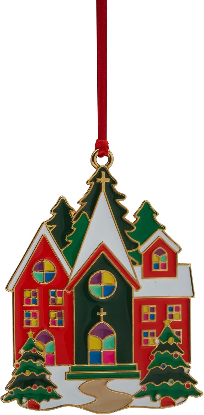 Wallace Wonders of Christmas Cardinal Ornament 2023-14th Edition Gold-Plated Enamel Holiday Collectible with Gift Box and Velvet Pouch