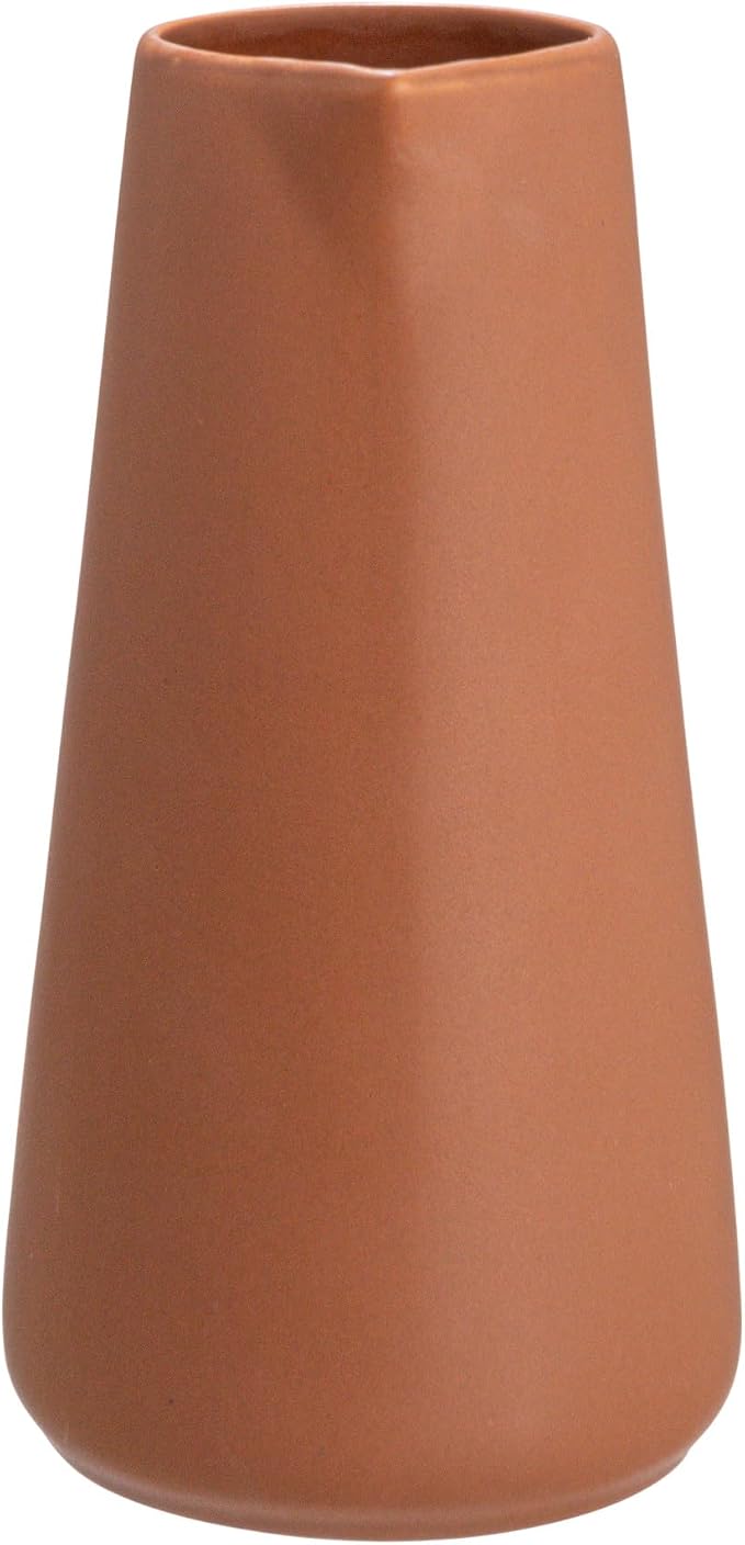 Bloomingville Modern Stoneware Pitcher, Matte Terracotta