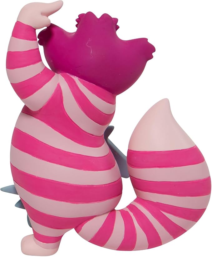 Enesco Disney Showcase Alice in Wonderland Disney Showcase Cheshire Cat This Way Miniature Figurine, 3.35 Inch, Multicolor