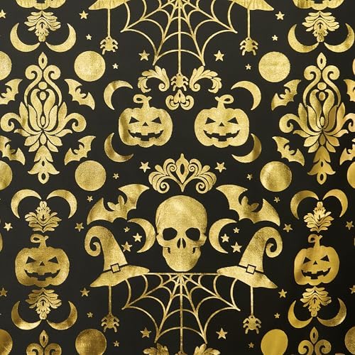 NICETOWN Halloween Curtains Decor Black Sheer Curtains 96 Inches Long for Indoor & Outdoor, 52" Wide Scary Creepy Skull Skeleton Drapres Grommet for Halloween Party, Living Room, Kitchen, 2 Panels