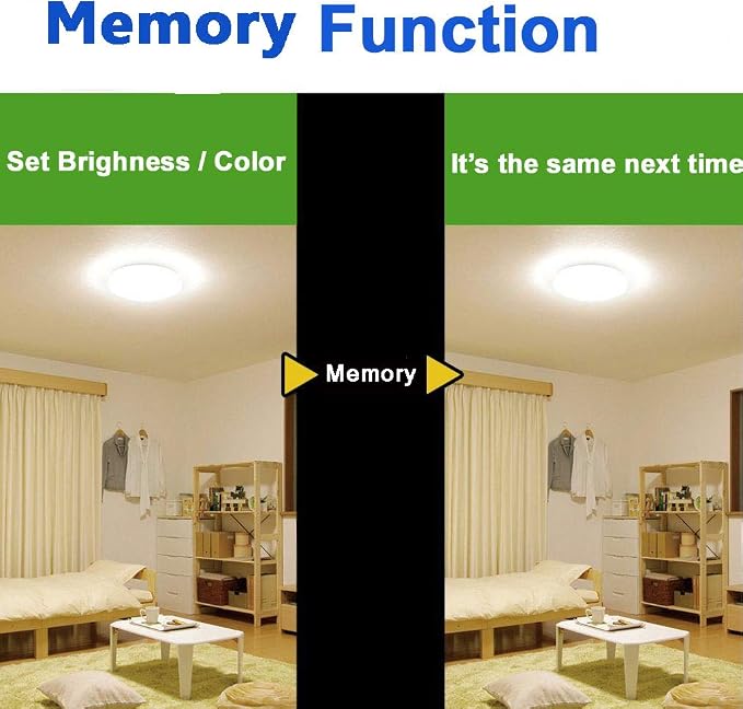 Upgrade WiFi Music Ceiling Light with Bluetooth Speaker and Remote Control, 15 inch Dimmable Ceiling lamp Compatible with Alexa and Google Home 36W RGB Family Party Lights for Bedroom Living Room