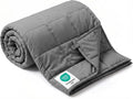 Smart Queen Weighted Blanket for Adults (15 lbs, 60” x 80”, Queen Size) Breathable Heavy Throw Blanket for 120-160 lbs, Soft Thick Blankets with Cooling Glass Beads, All Season, Machine Washable, Grey