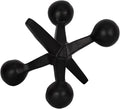 Black Metal Jacks Decorative Object – Abstract Sculpture Modern Home Decor Ornament – Shelf Styling & Coffee Table Decor for Bathroom, Office & Living Room – 7" x 5"