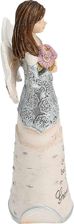 Pavilion Gift Company 82349 Granddaughter Angel Figurine, 5-1/2-Inch, Silver