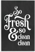 So Fresh Clean Laundry Phrase, 10 x 15 Inch Mounted Print on Wall Plaque | Stupell Industries · By Lettered and Lined · Ready to hang · Great for laundry room decor · Made in USA