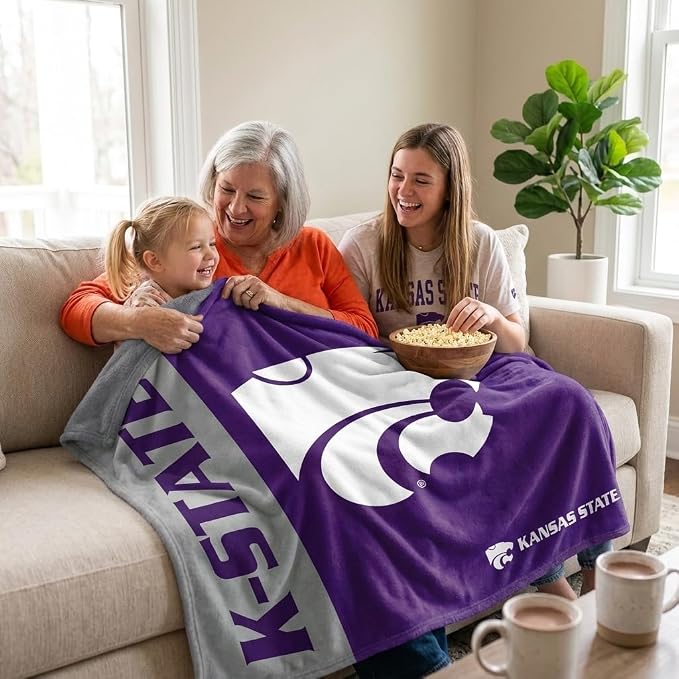Proformance Home NCAA Kansas State Wildcats Endzone Ultra Soft Tailgate Throw