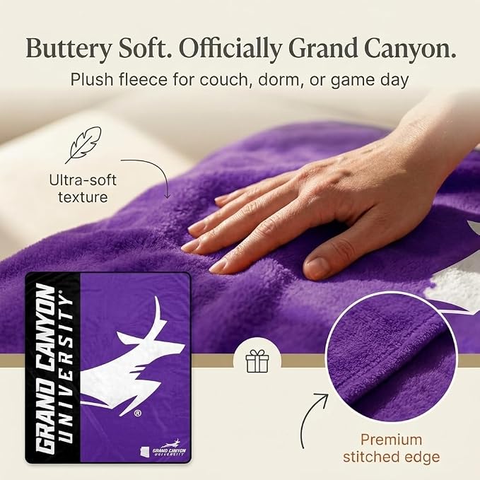 Proformance Home NCAA Grand Canyon Antelopes Endzone Ultra Soft Tailgate Throw