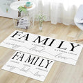 GUBIYU Kitchen Rug Set of 2, Black and White Living Room Rugs Bedroom Rug Anti Fatigue Kitchen Mats Non Skid Waterproof Kitchen Rugs Cushioned Farmhouse Comfort Standing Kitchen Mats for Floor