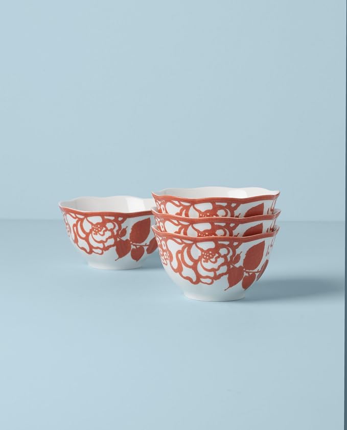 Lenox BM COTTAGE DW RICE BOWLS S/4 SAFFRON, 2.65