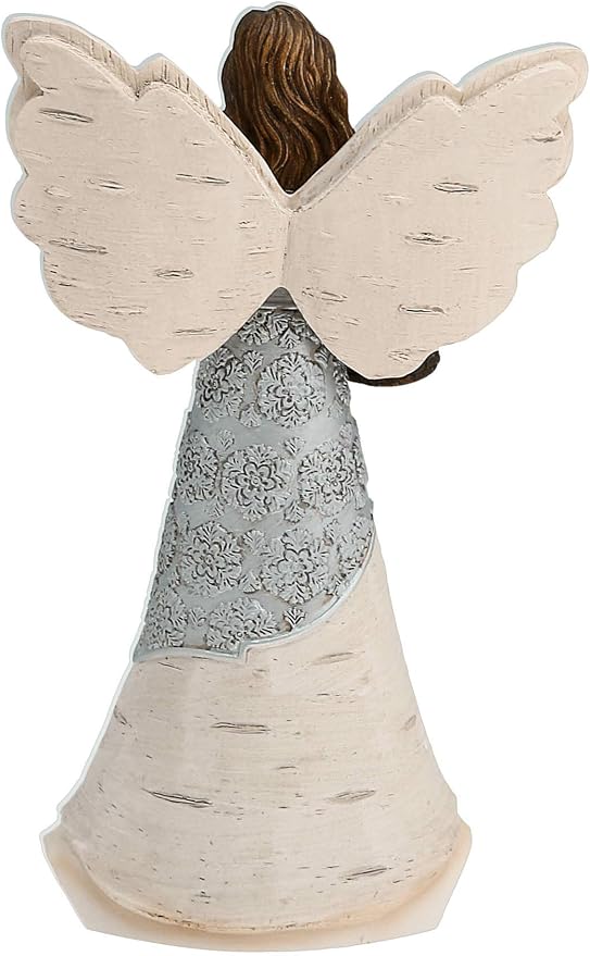 Pavilion - Elements Godmother Angel Figurine - 6-Inch, Holding Basket of Flowers, Godmother You are My Angel Here on Earth