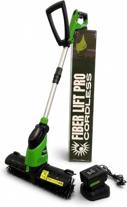 Fiber Lift Pro™ Cordless Artificial Turf Brush | 20V Power Sweeper for Lifting Turf Fibers, Removing Debris & Rejuvenating Grass