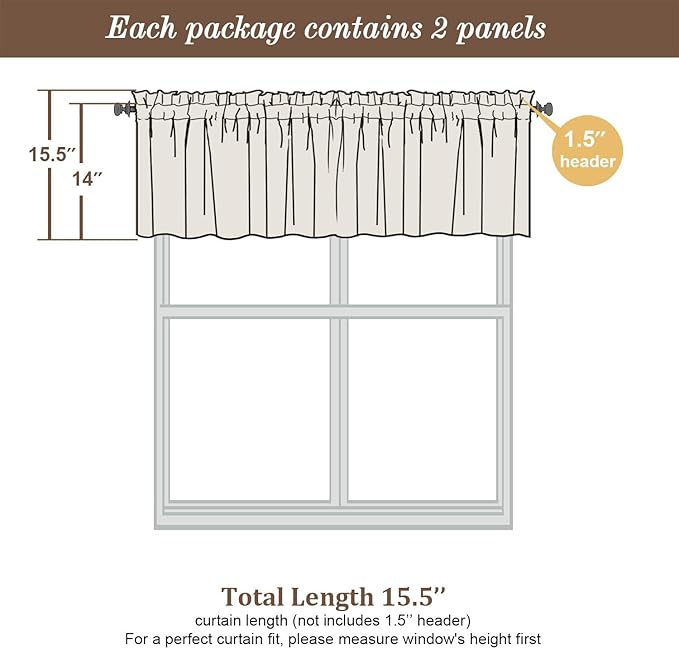 Chyhomenyc Blush Pink Sheer Valances - Image 4
