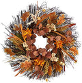 Nearly Natural 22 in Autumn Dahlia and Berries Artificial Fall Wreath by NearlyNatural