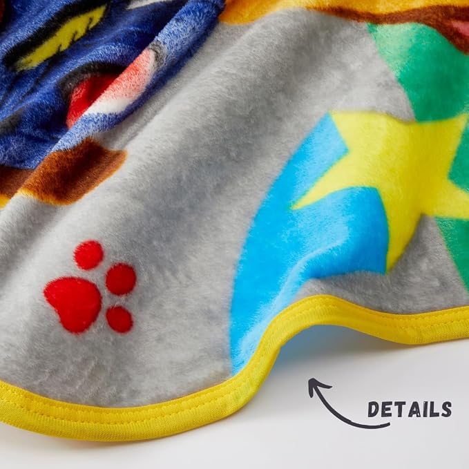 Paw Patrol Kids Bedding Super Soft Silk Touch Throw, 40 in x 50 in, (Official Licensed Product) By Franco