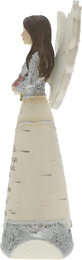 Pavilion Gift Company Elements Sister Guardian Angel Figurine, 6", Pink