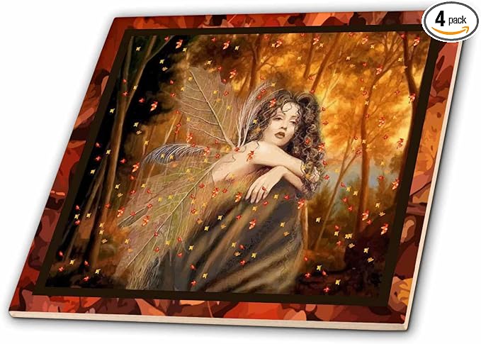 3D Rose ct_14865_4 Forest Fairy Ceramic Tile