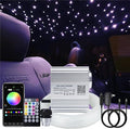 AKEPO Upgraded APP Twinkle Fiber Optic Lights kit with Music Mode for Star Ceiling Sky Light Car Home Use, RGBW Light Engine+Optical Fiber Cable 430pcs of 9.8ft/3m(0.03+0.04+0.06in)+28key Remote
