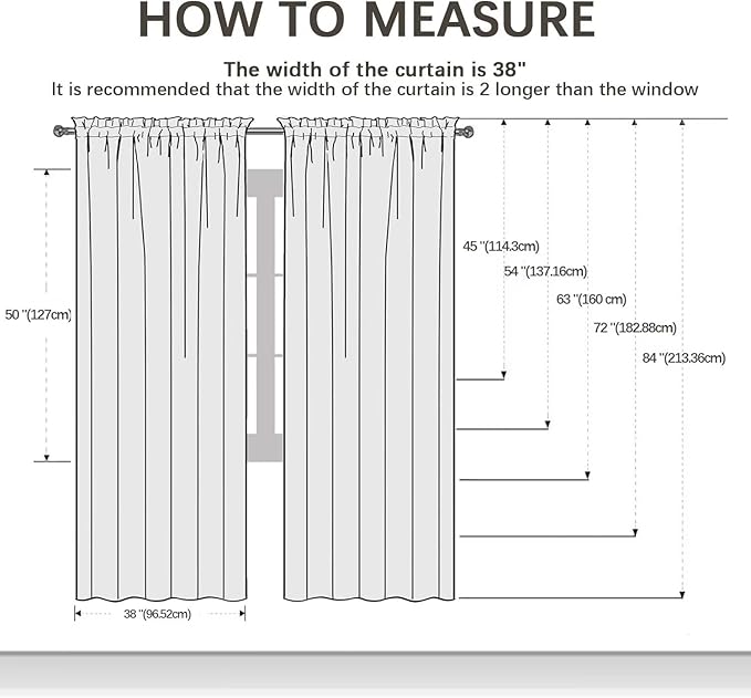 youleyar Solid Sheer Rod Pocket Curtain Voile Draperies 2 Panels White Beige - Image 7