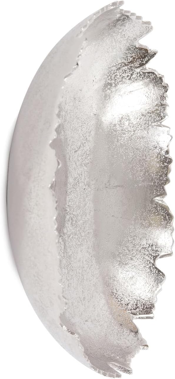 Howard Elliott Gold Broken Edge Decorative Bowl Wall Art and Centerpiece, Metal Bowl with Sculpted Edges, Modern Accent Table & Wall Decor for Home, Entryway & Living Room, 15.25 x 4.25 Inch, Medium