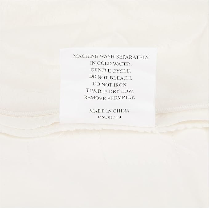Comfort Spaces Ruched Throw Set Faux Fur Blanket, 50 x 60, 3 Piece, Ivory | Ultra Soft, Cozy Warmth for Sofa or Bed, Plush, OEKO-TEX Certified