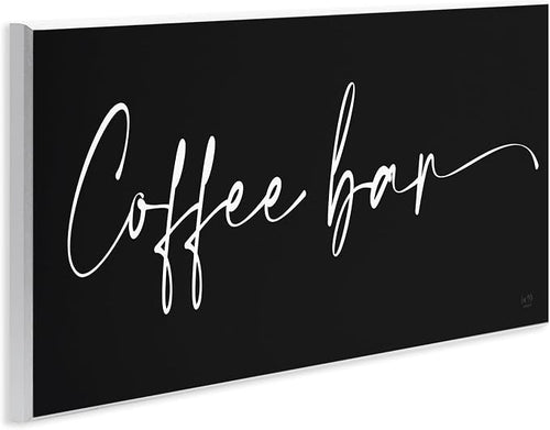'Coffee Bar Classy Script'| Wall Plaque Art | Stupell Industries | 17 x 7 Inches, Easy to Hang and Sturdy, Made in USA, by Lux + Me Designs