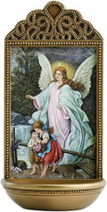 Christian Brands Angel Guardian Holy Water Font - Marco Sevelli 3" W x 6" H YC915