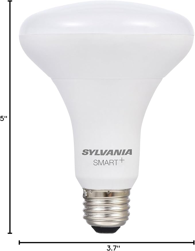 Sylvania Smart 10W BR30 LED Light Bulb for SmartThings and Alexa, Dimmable, 10 Year, 800 Lumens, 2700K, Soft White - 1 Pack (74581)