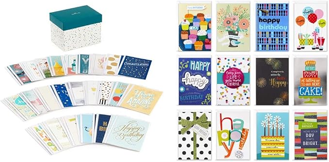 Hallmark All Occasion and Birthday Greeting Cards Assortment (60 Cards and Envelopes) | Hallmark