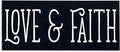 Stupell Industries 'Love & Faith on Black'| Canvas Art | Stupell Industries | 40 x 17 Inches, Easy to Hang and Sturdy, Made in USA, by SD Graphics Studio